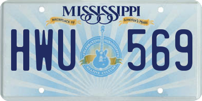 MS license plate HWU569