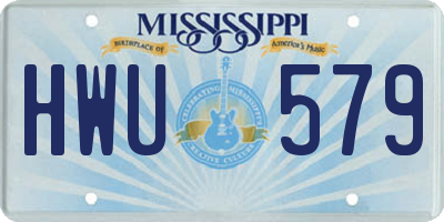 MS license plate HWU579