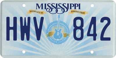 MS license plate HWV842