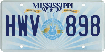 MS license plate HWV898