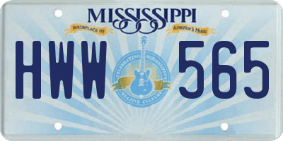 MS license plate HWW565