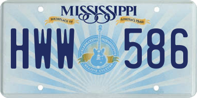 MS license plate HWW586