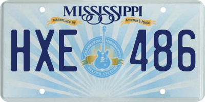 MS license plate HXE486