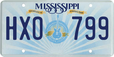 MS license plate HXO799