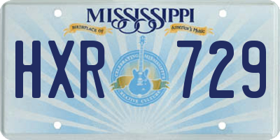 MS license plate HXR729