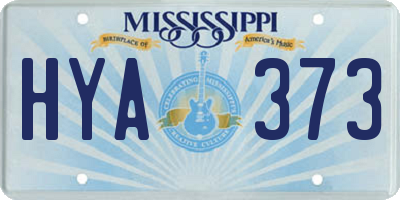 MS license plate HYA373