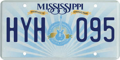 MS license plate HYH095