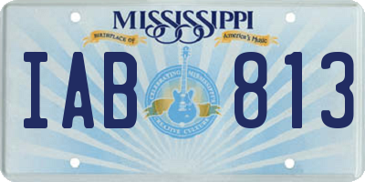 MS license plate IAB813