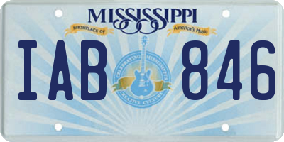 MS license plate IAB846