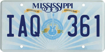 MS license plate IAQ361