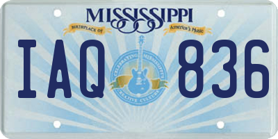 MS license plate IAQ836
