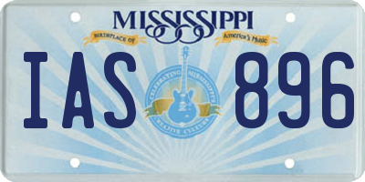 MS license plate IAS896