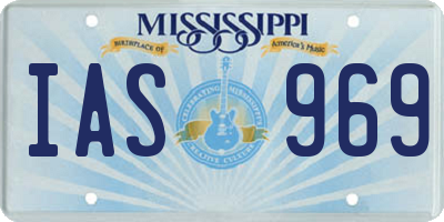 MS license plate IAS969