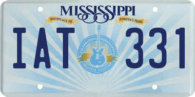 MS license plate IAT331