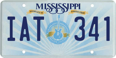 MS license plate IAT341