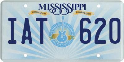 MS license plate IAT620