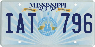 MS license plate IAT796