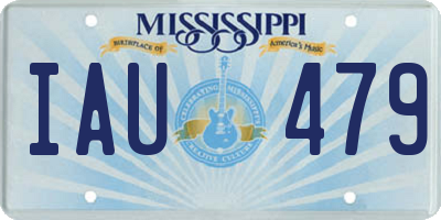MS license plate IAU479