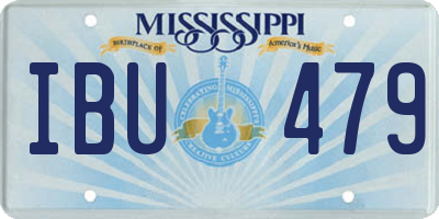 MS license plate IBU479