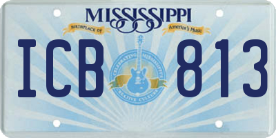 MS license plate ICB813