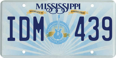 MS license plate IDM439