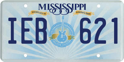 MS license plate IEB621