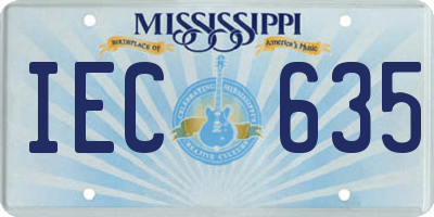 MS license plate IEC635