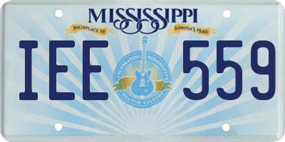 MS license plate IEE559