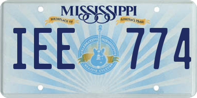 MS license plate IEE774