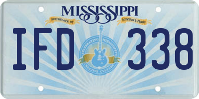 MS license plate IFD338