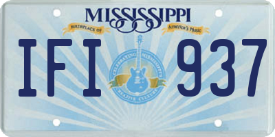 MS license plate IFI937