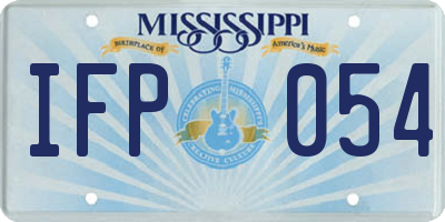 MS license plate IFP054