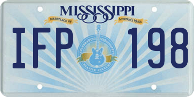 MS license plate IFP198