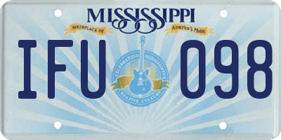 MS license plate IFU098