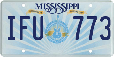 MS license plate IFU773