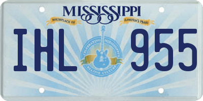 MS license plate IHL955