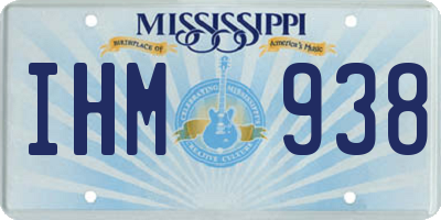 MS license plate IHM938