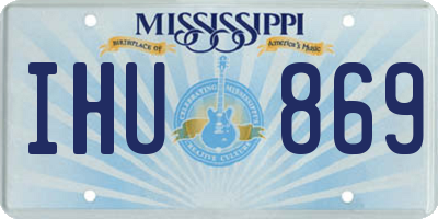 MS license plate IHU869