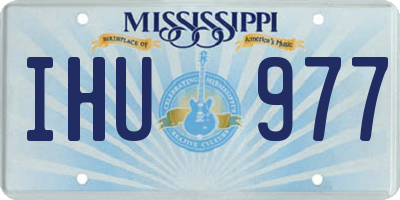 MS license plate IHU977