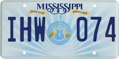 MS license plate IHW074