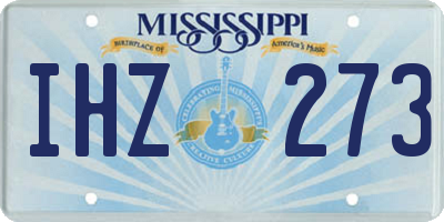 MS license plate IHZ273