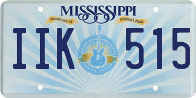 MS license plate IIK515