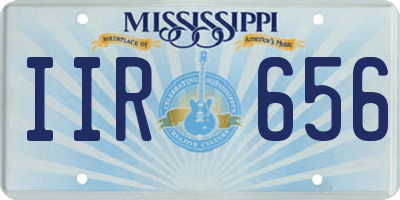 MS license plate IIR656