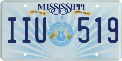 MS license plate IIU519