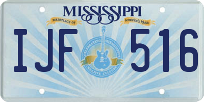 MS license plate IJF516