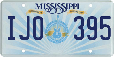 MS license plate IJO395