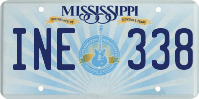 MS license plate INE338