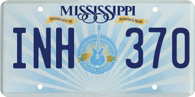 MS license plate INH370