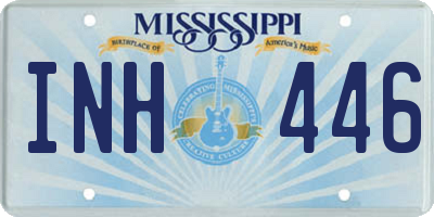 MS license plate INH446