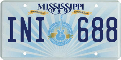 MS license plate INI688